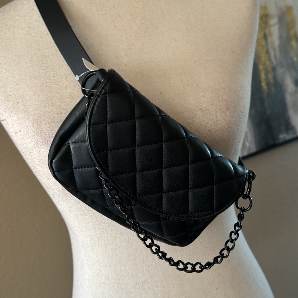Versatile diamond stitch fanny bag and mini bag - Picture 8 of 10